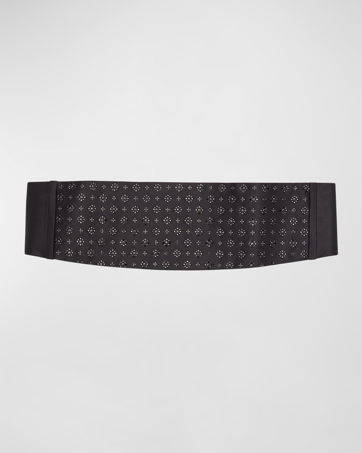 Stefano Ricci Men's Silk And Rhinestone Cummerbund In Black