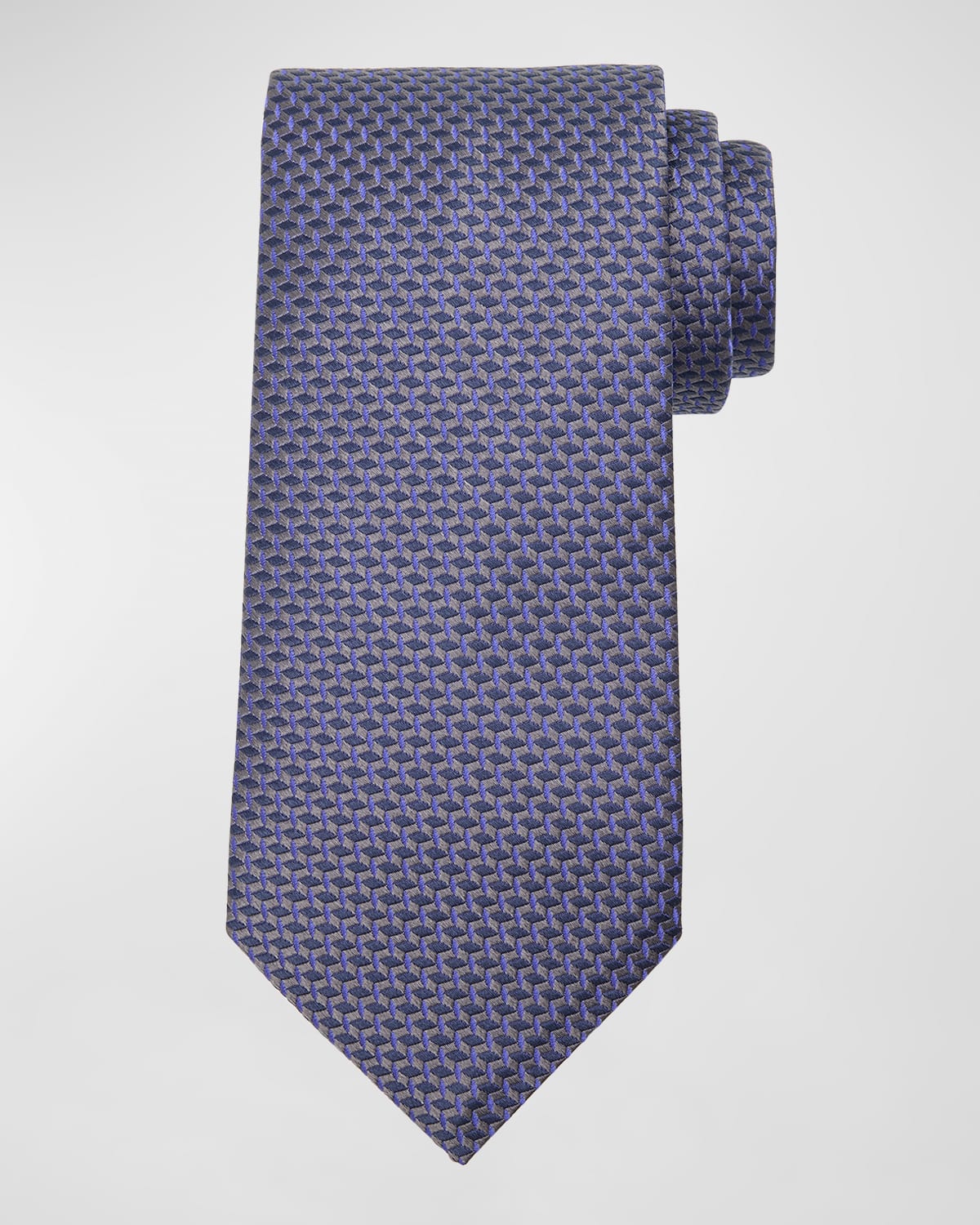 Men's Woven Diamond Silk Tie