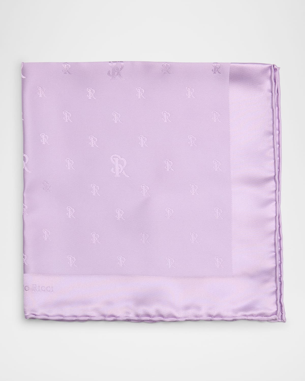 Men's Tonal SR Silk Pocket Square