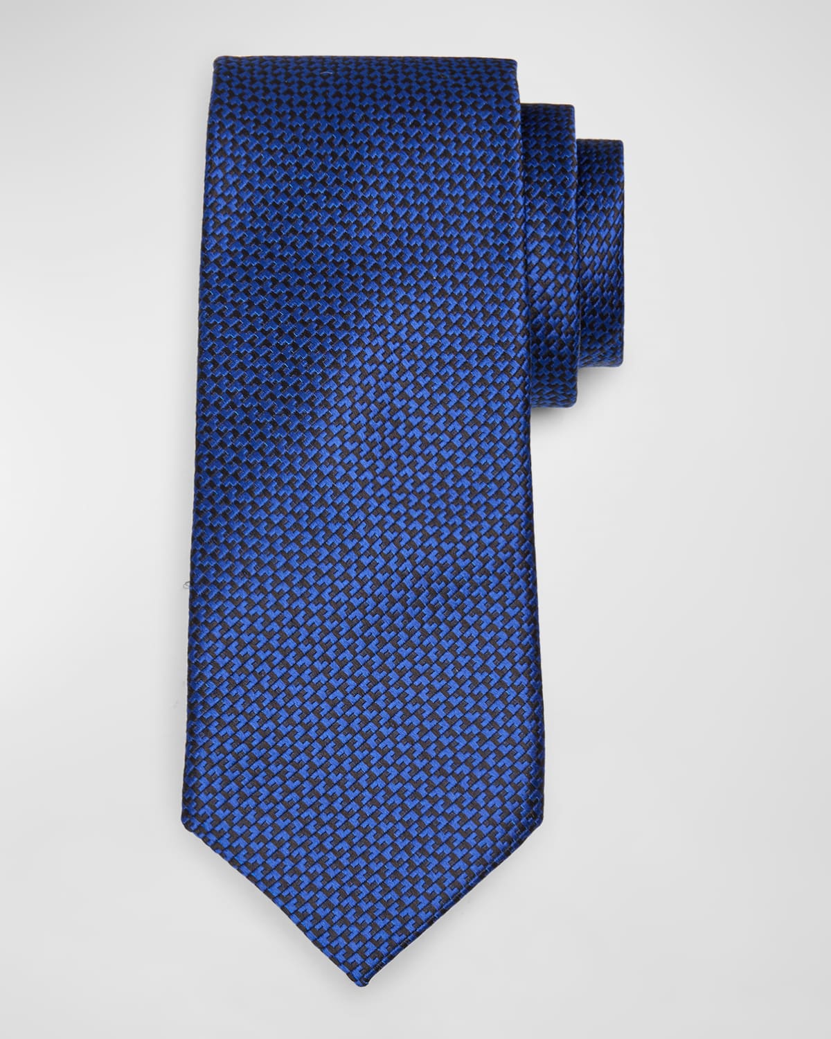 Men's Bicolor Woven Silk Tie