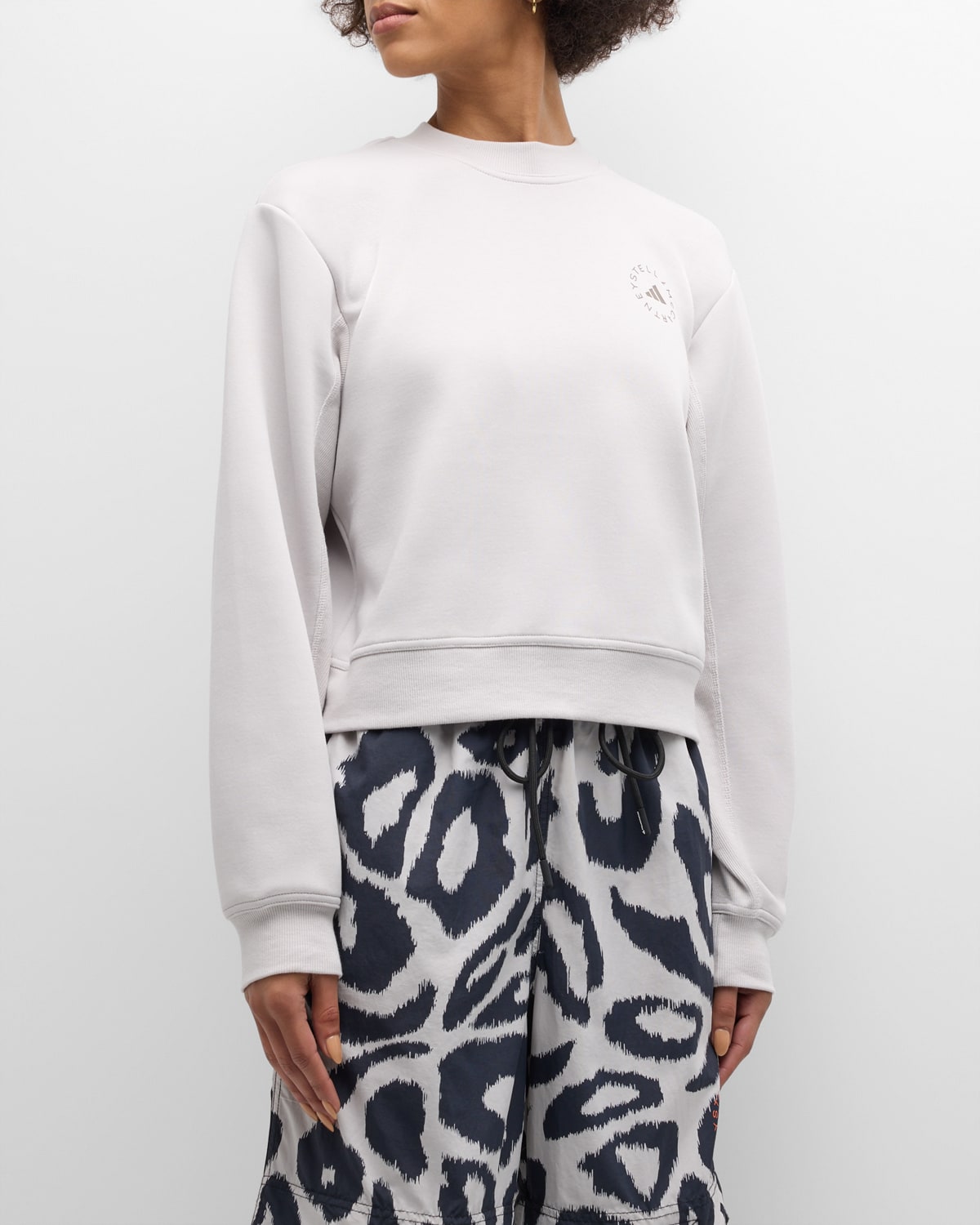Shop Adidas By Stella Mccartney Sportswear Crewneck Sweatshirt In Chapea