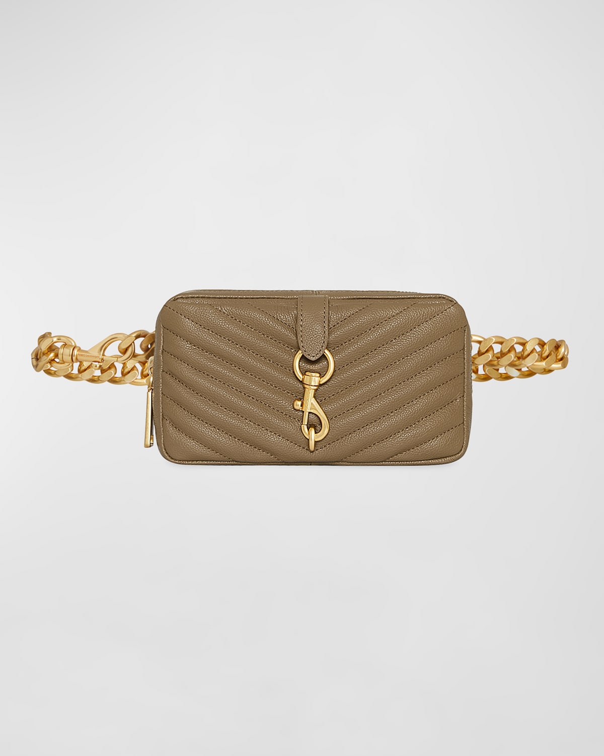 REBECCA MINKOFF EDIE QUILTED CHAIN BELT BAG