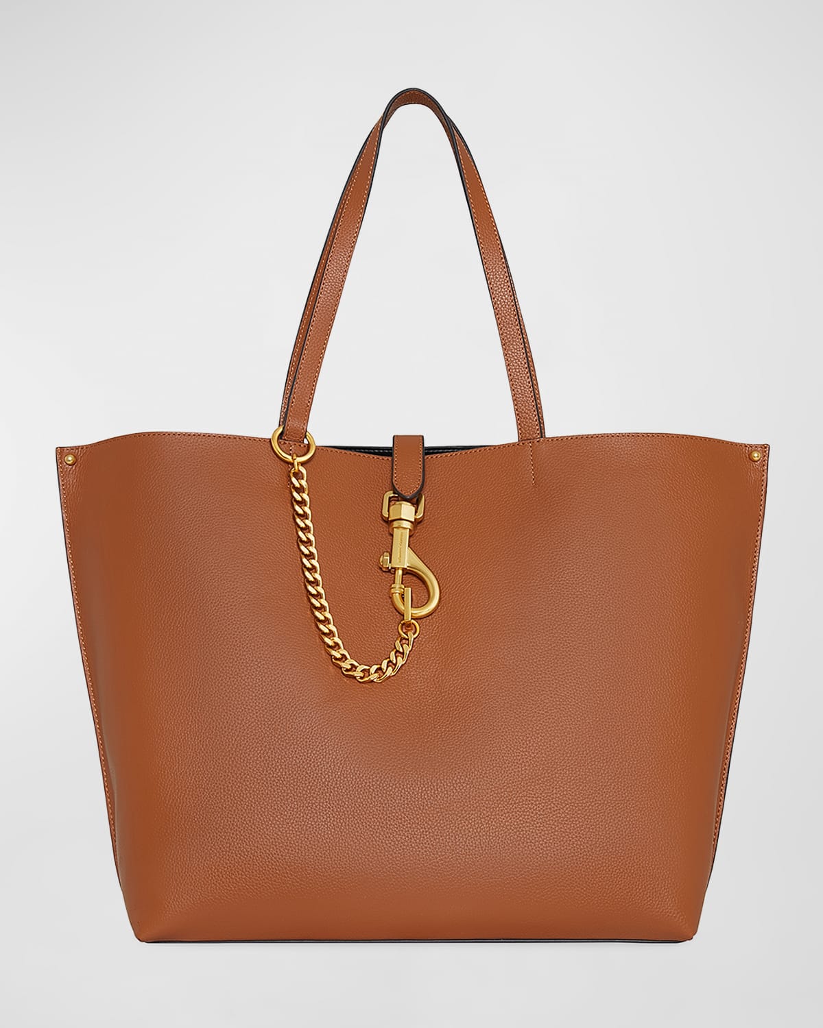 Rebecca Minkoff Megan Large Leather Tote Bag In Caramello