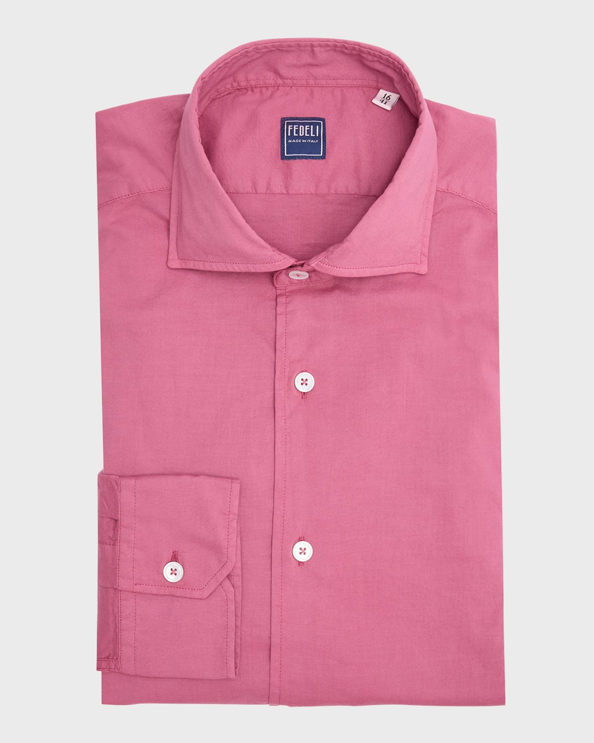 Shop Fedeli Men's Sean Casual Button-down Shirt In Lampone