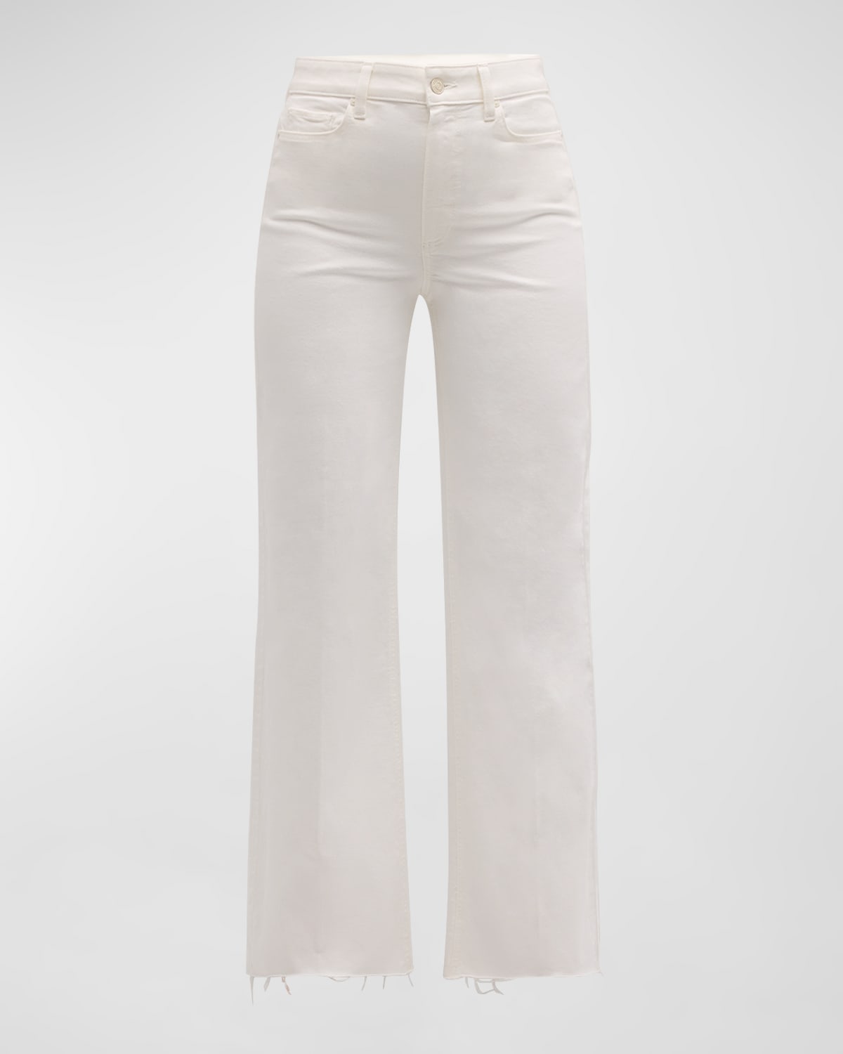 PAIGE ANESSA WIDE-LEG JEANS WITH RAW HEM 