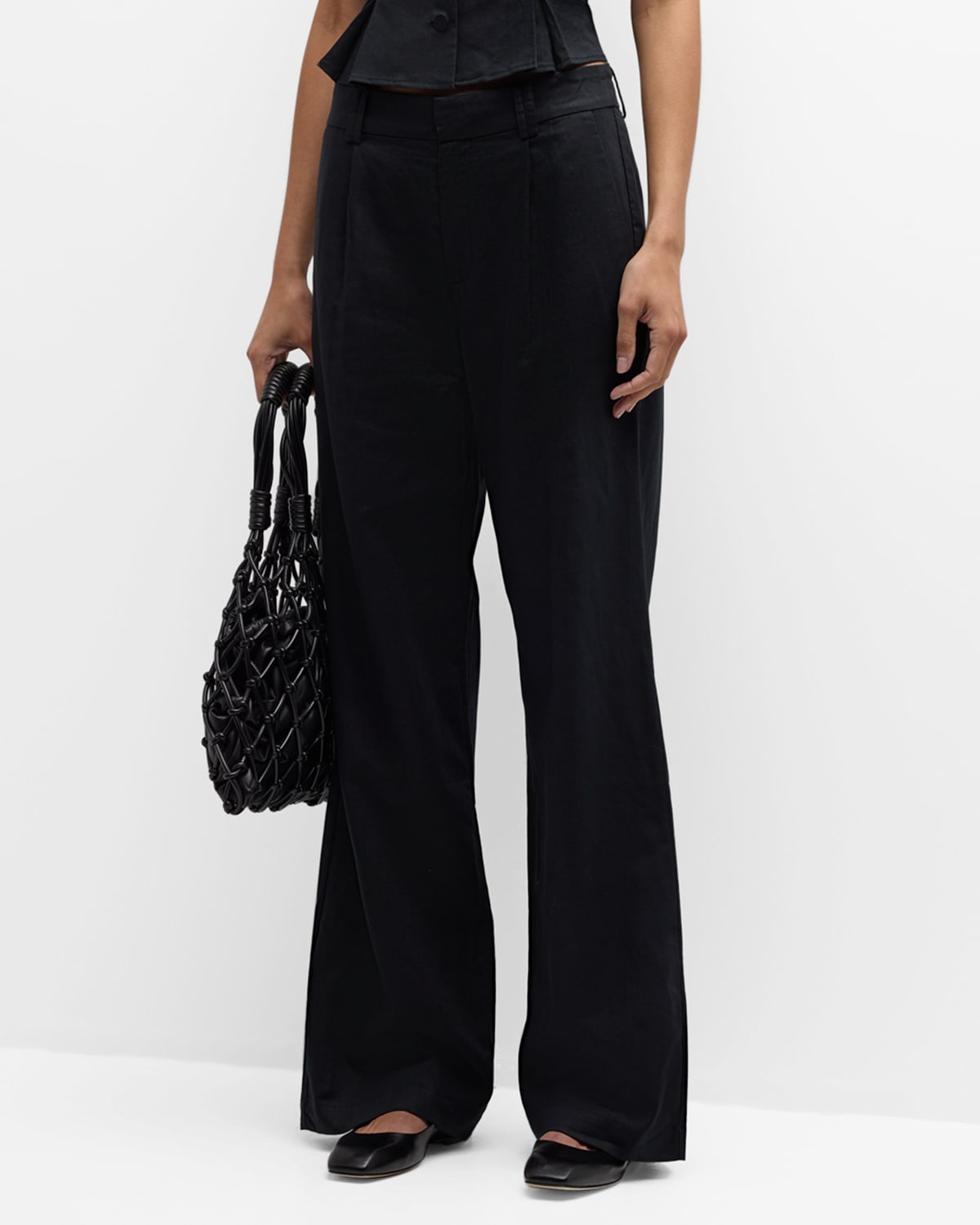 Shop Paige Niguel Tailored Pants In Black