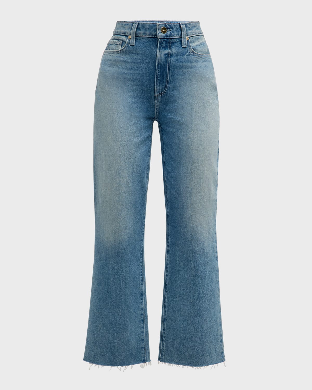 PAIGE COURTNEY FLARE RAW HEM JEANS 