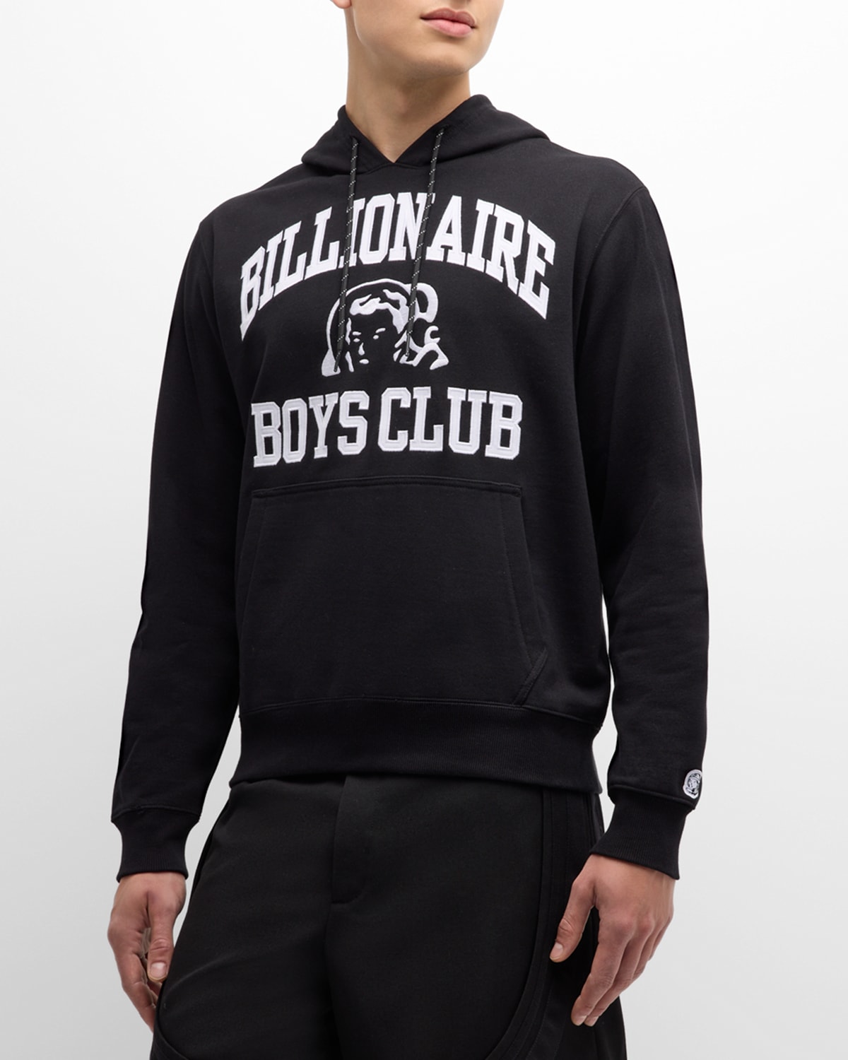 Shop Billionaire Boys Club Men's Logo-print Frontier Hoodie In Black