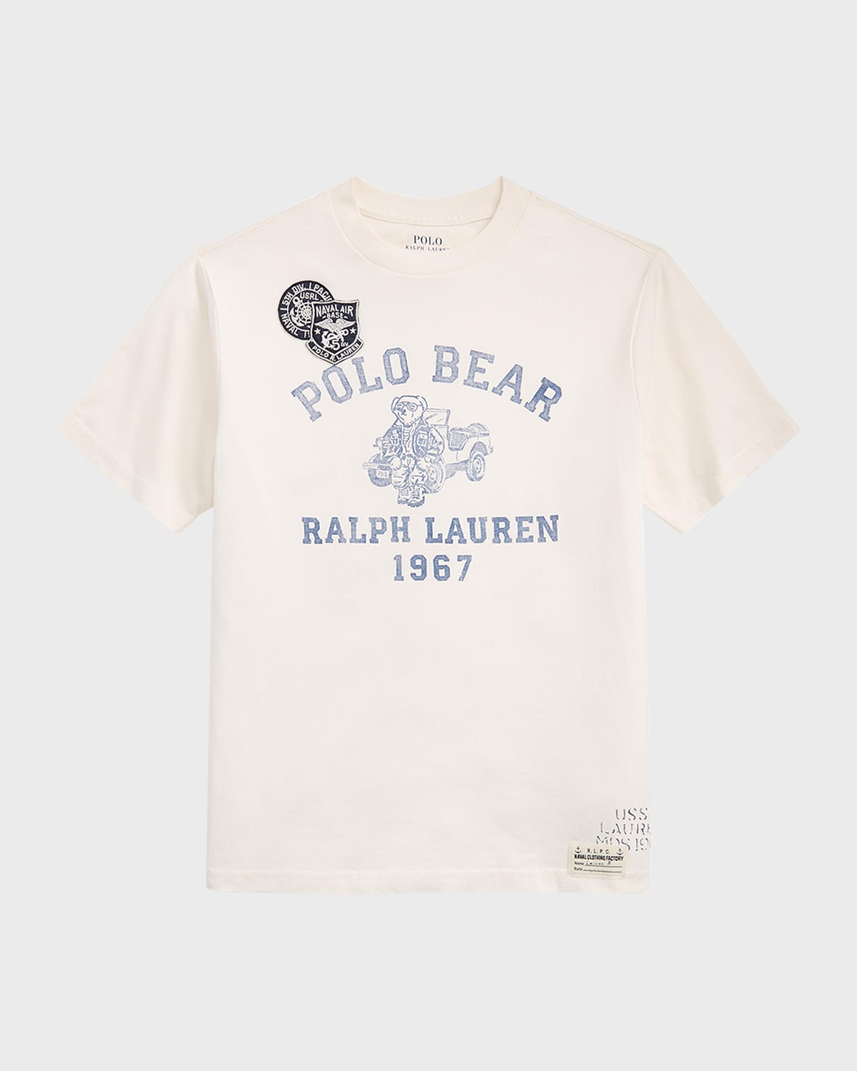 Ralph Lauren Kids' Boy's Logo-print Polo Bear Shirt In Truck Bear