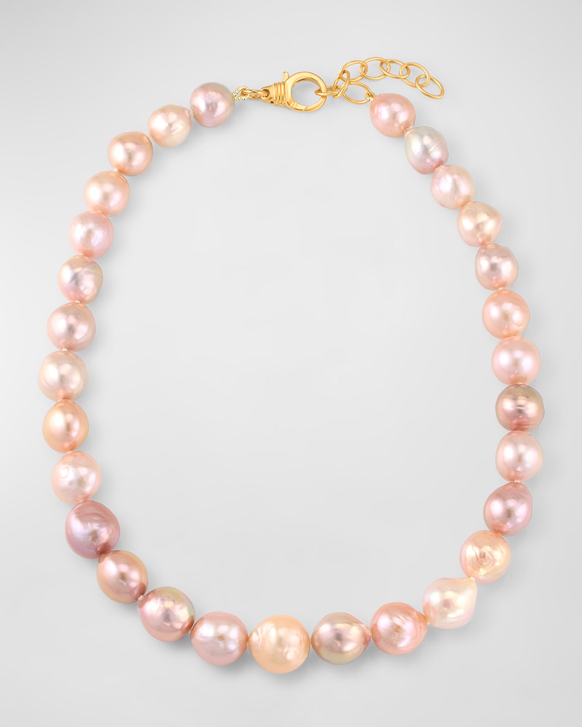 Shop Dina Mackney Perfect Pearls Necklace In Gold