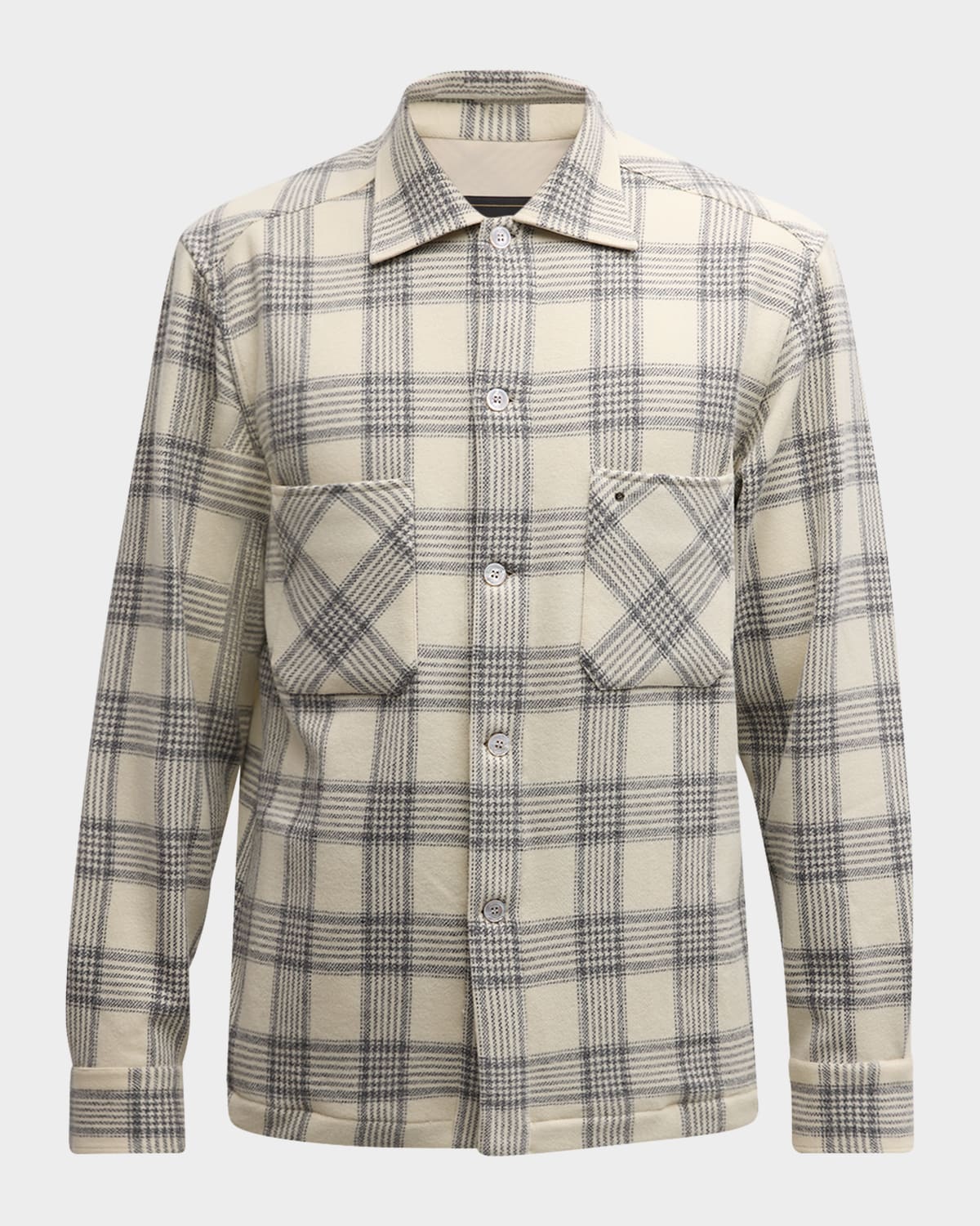 Men's Wool Plaid Overshirt
