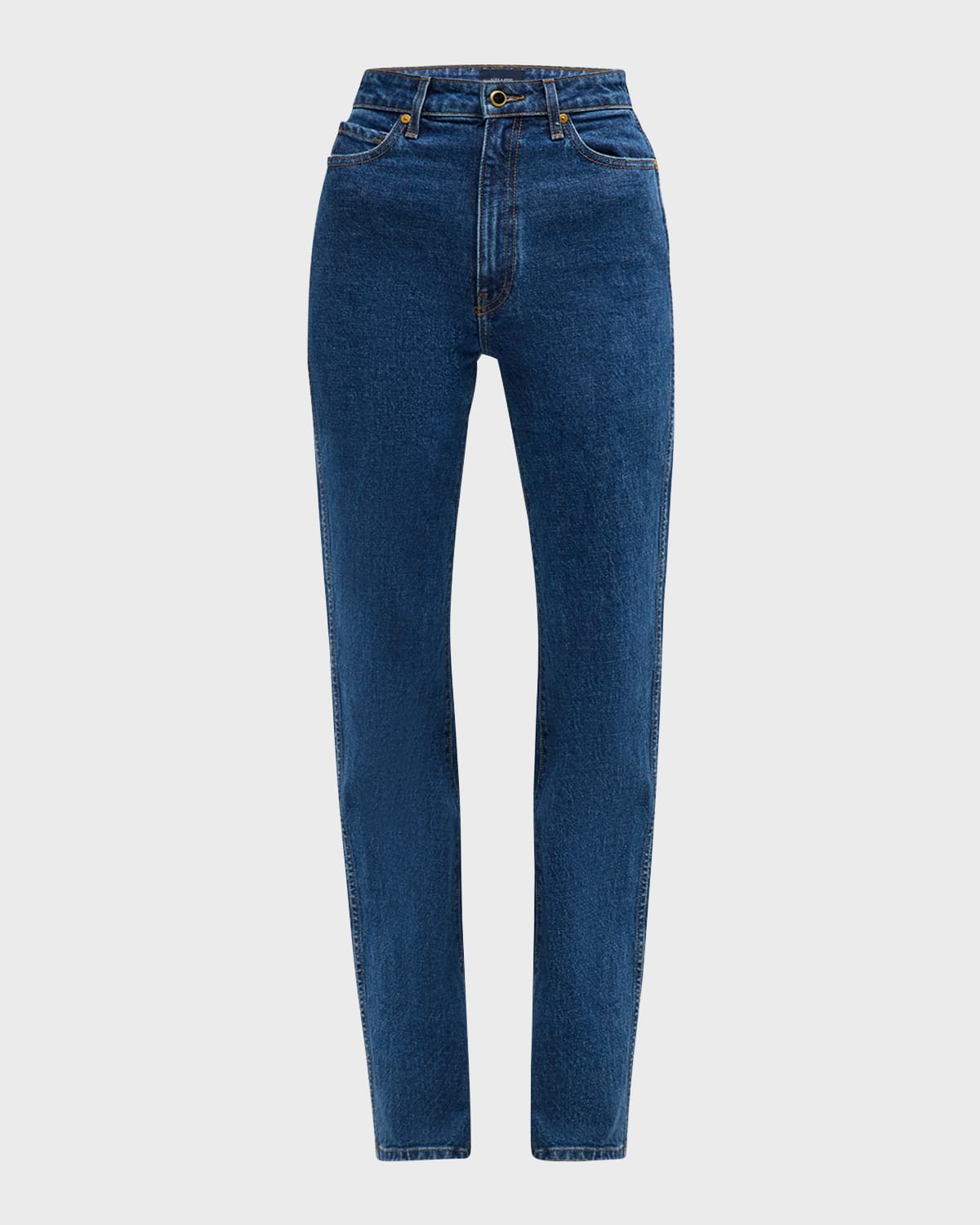 Khaite Danielle High-Rise Straight-Leg Jeans