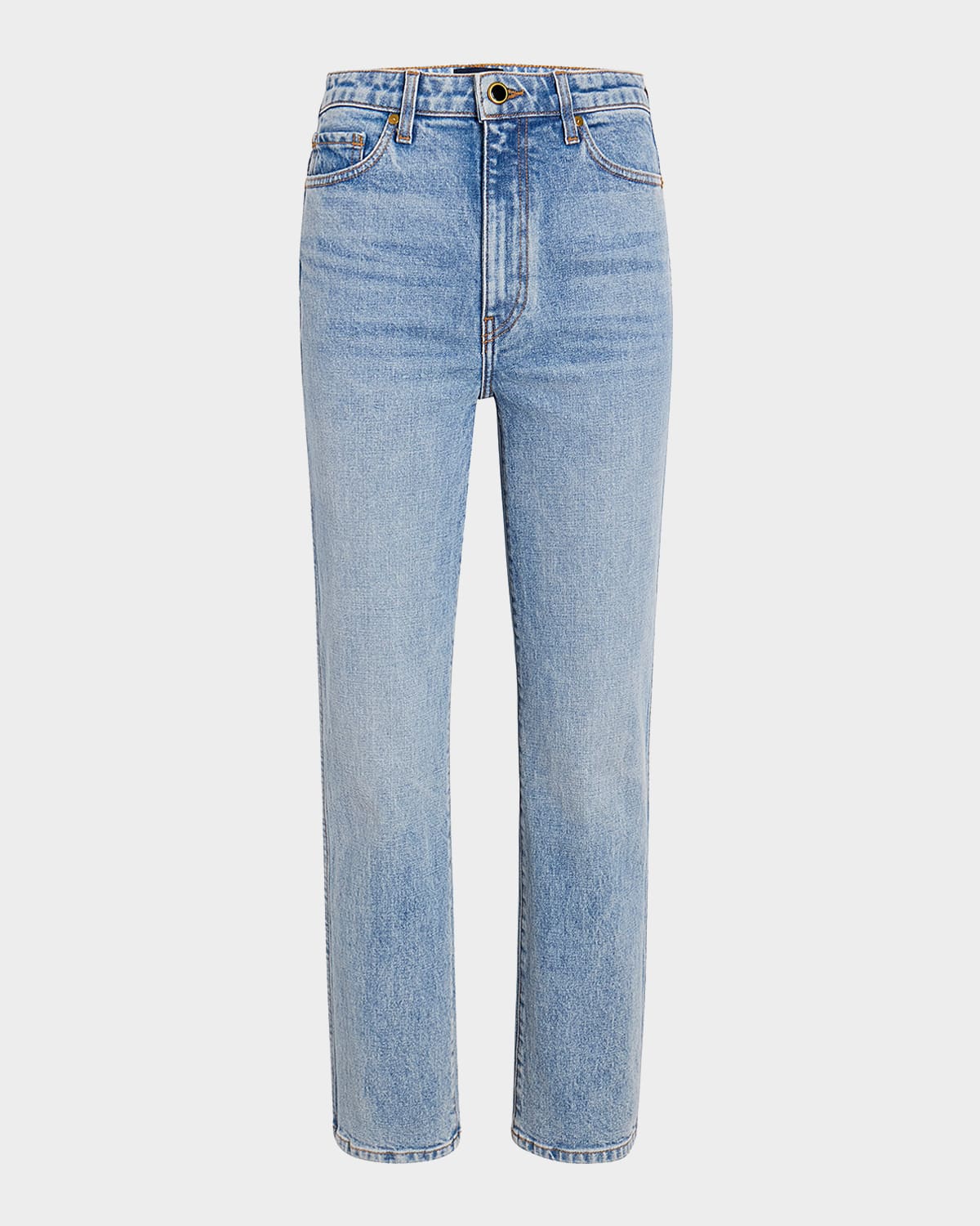 Abigail High-Rise Straight-Leg Ankle Jeans