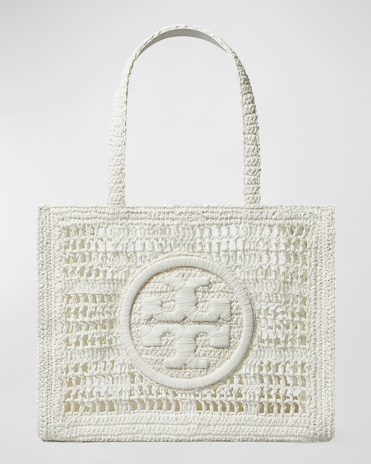 Tory Burch Ella Small Crochet Straw Tote Bag Smart Closet