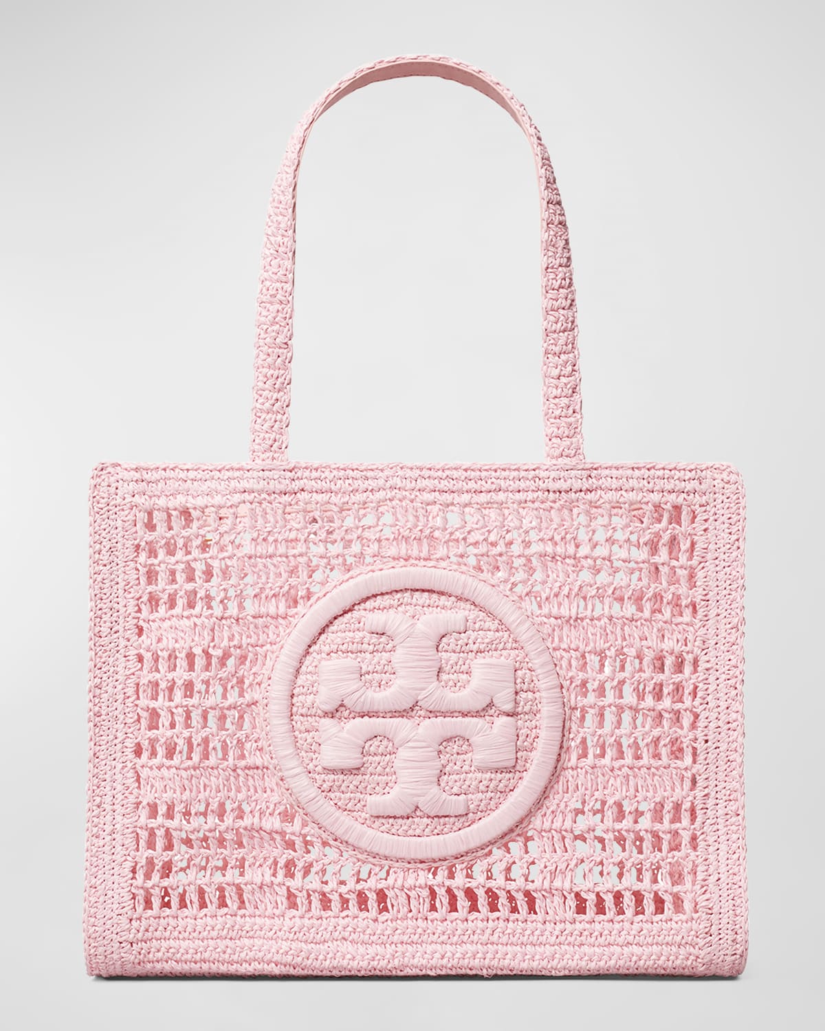 Ella Small Crochet Straw Tote Bag