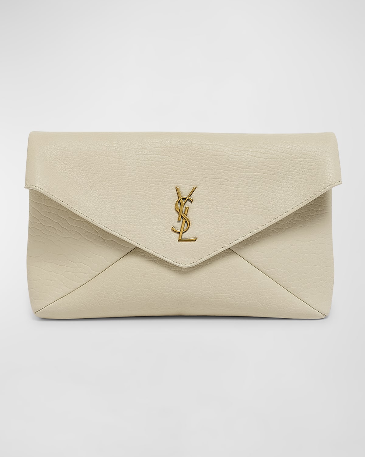 Saint Laurent Kate YSL Clutch Bag in Spazzolato Leather | Neiman 