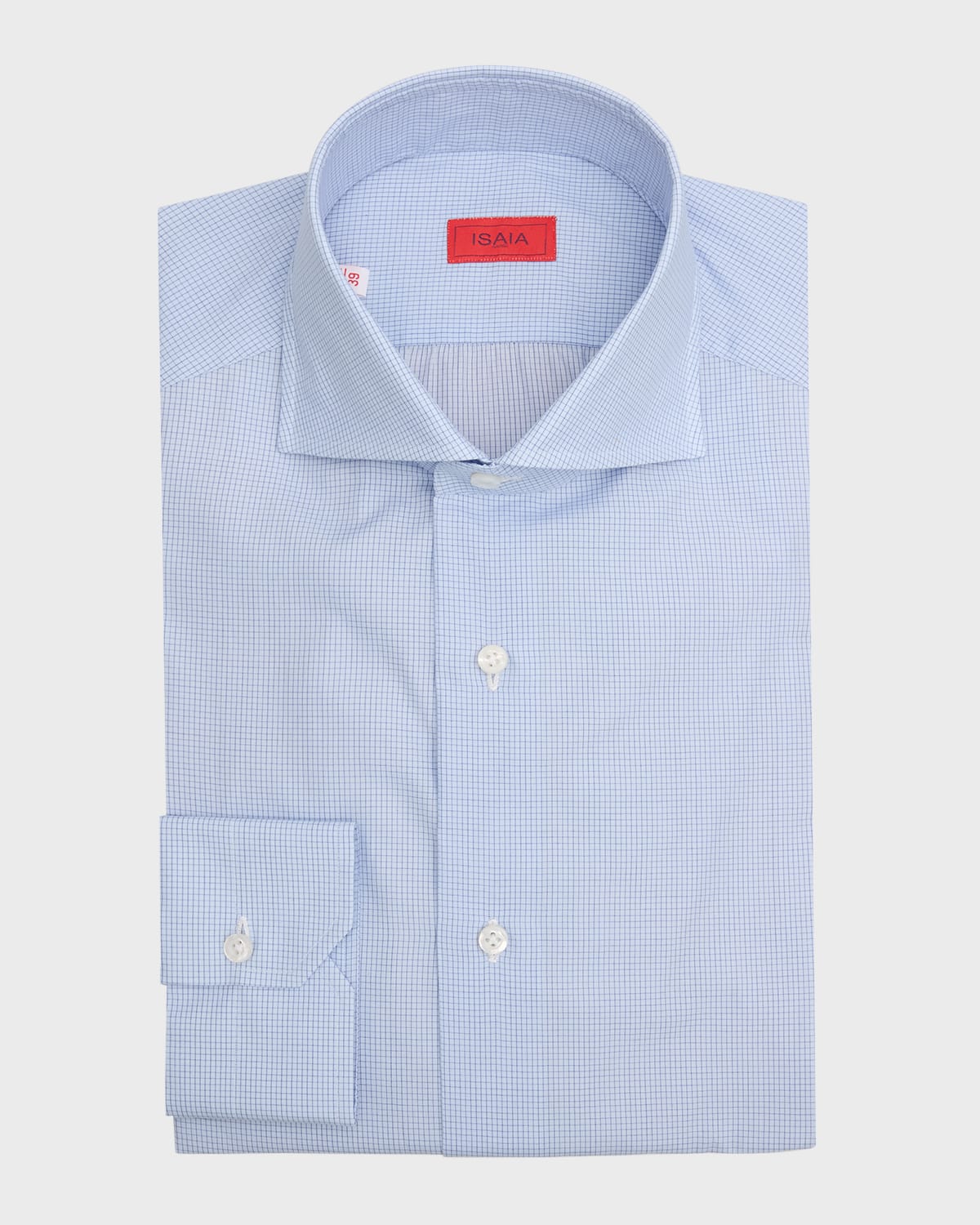 Men's Cotton Micro-Check Dress Shirt