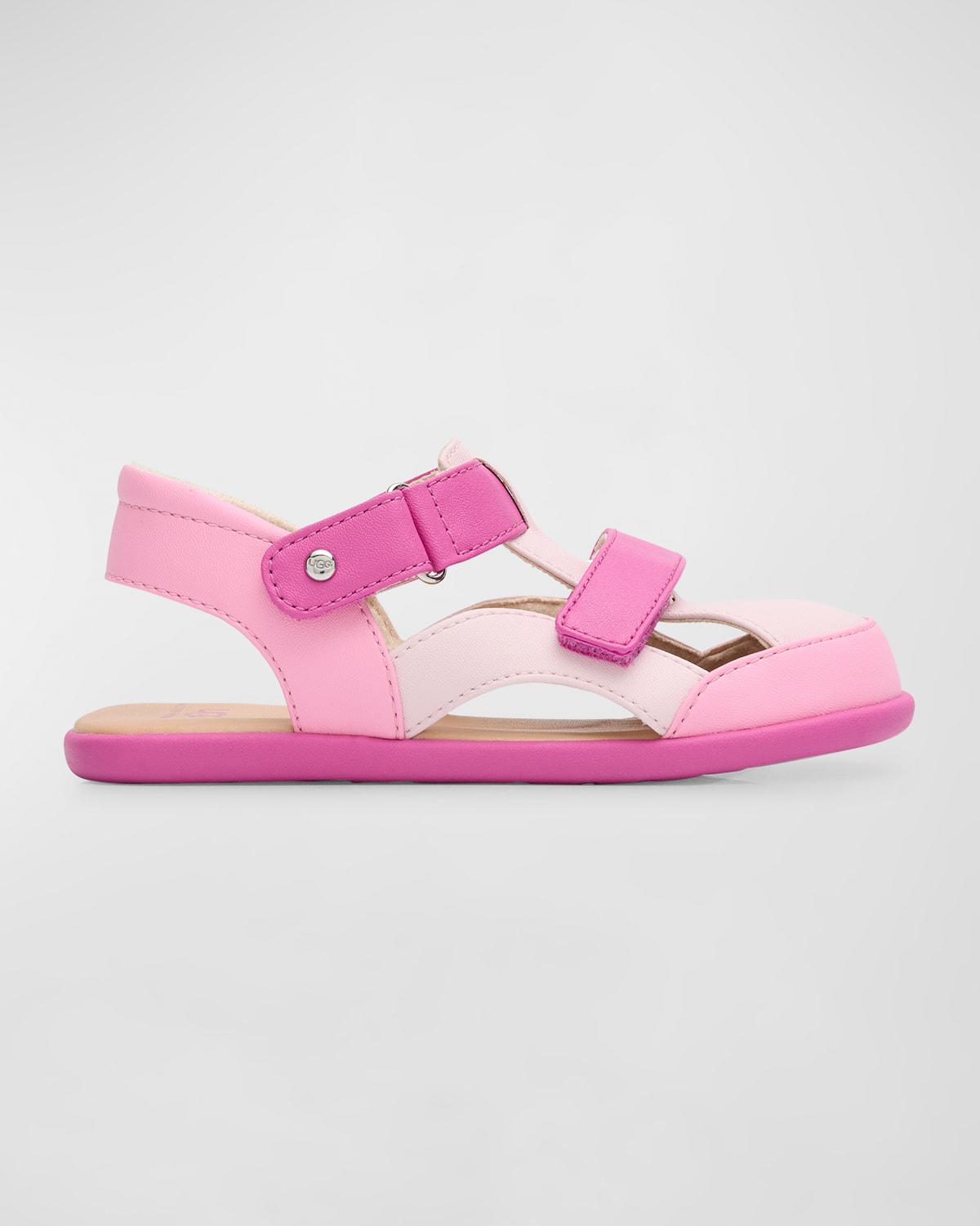 Shop Ugg Girl's Rowan Synthetic Leather Shoes In Pink