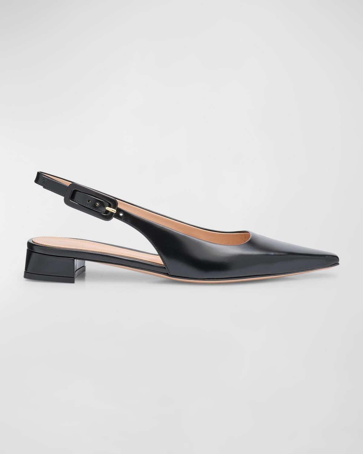 Shop Gianvito Rossi Lindsay 20 Slingbacks In Black