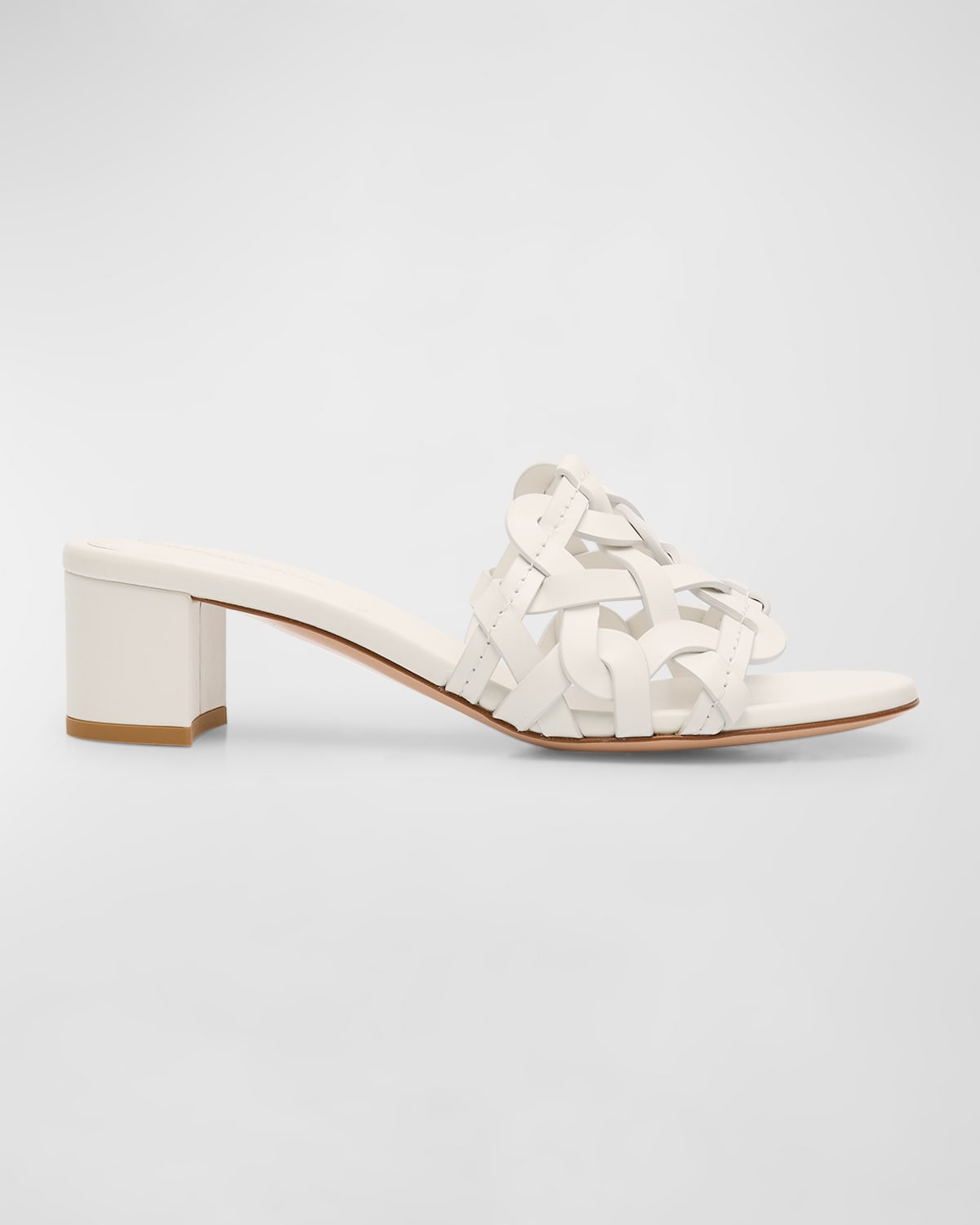 Shop Gianvito Rossi Amalfi 45 Sandals In White