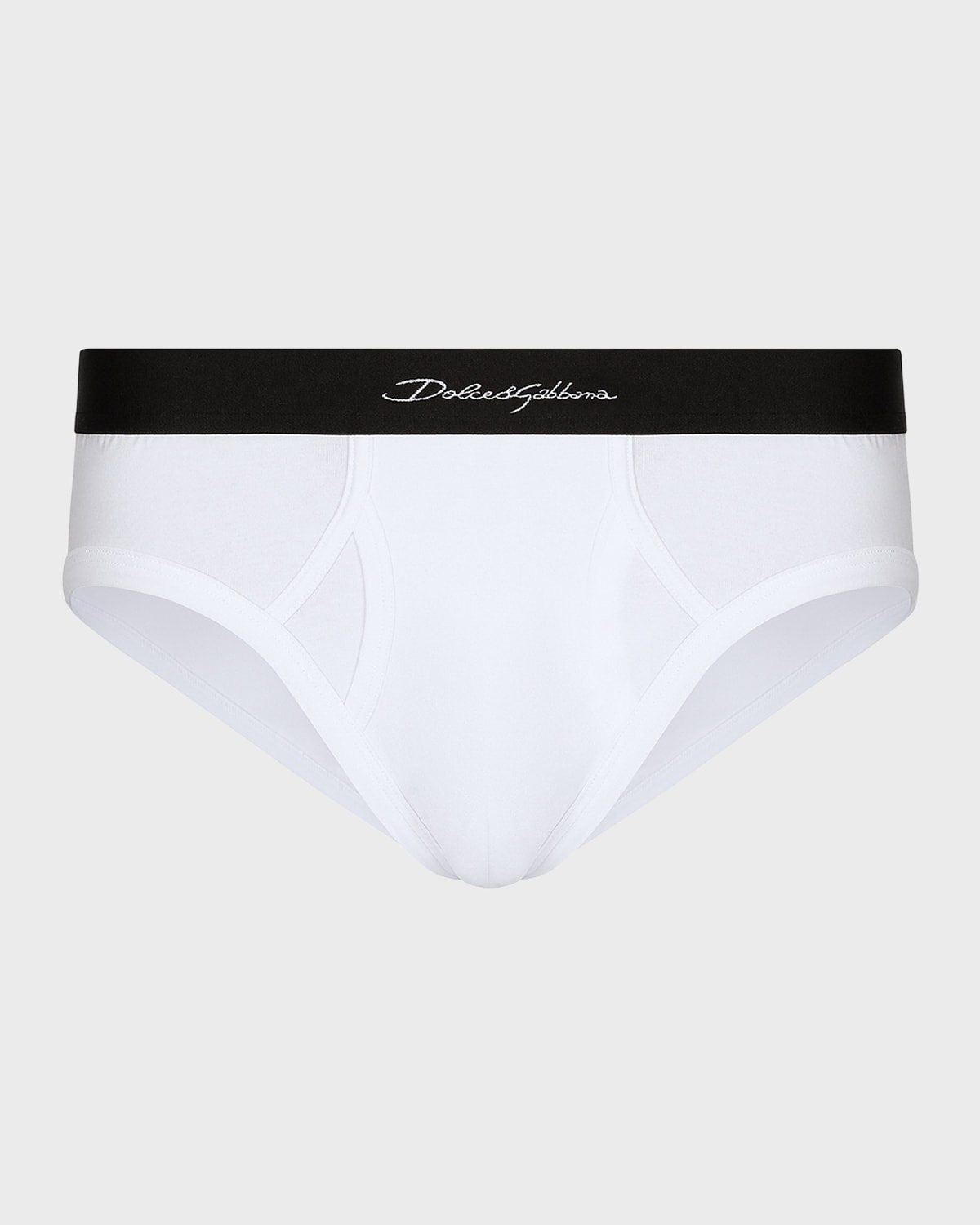 Dolce & Gabbana Men's Italic Logo Midi Briefs