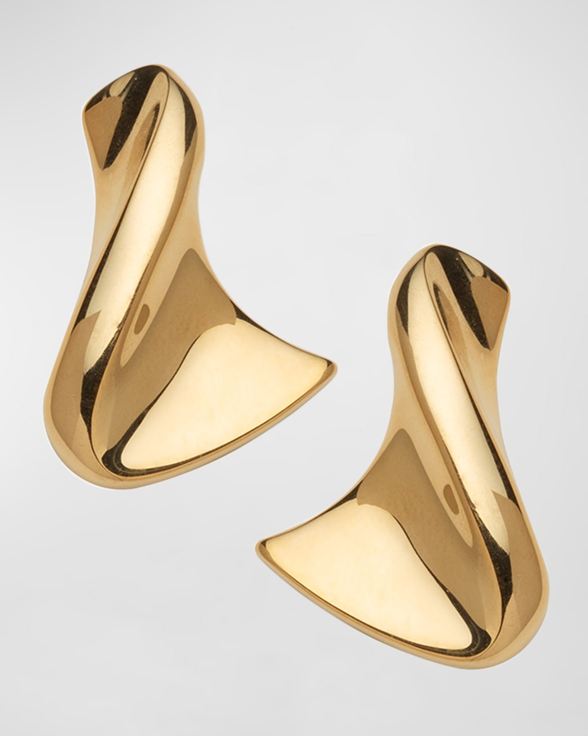 Jennifer Zeuner Anine Twisted Gold-plated Earrings