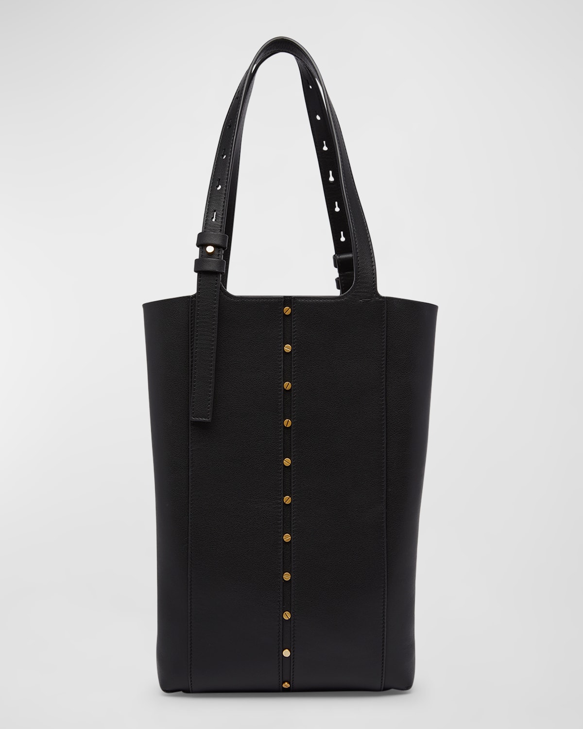 24.7 North-South Studded Leather Tote Bag