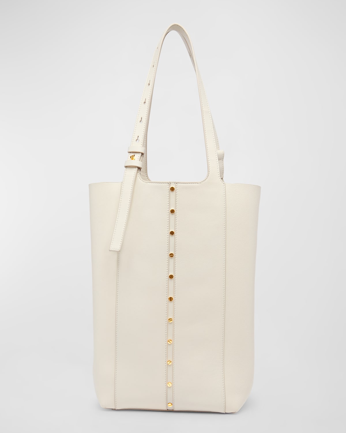 24.7 North-South Studded Leather Tote Bag