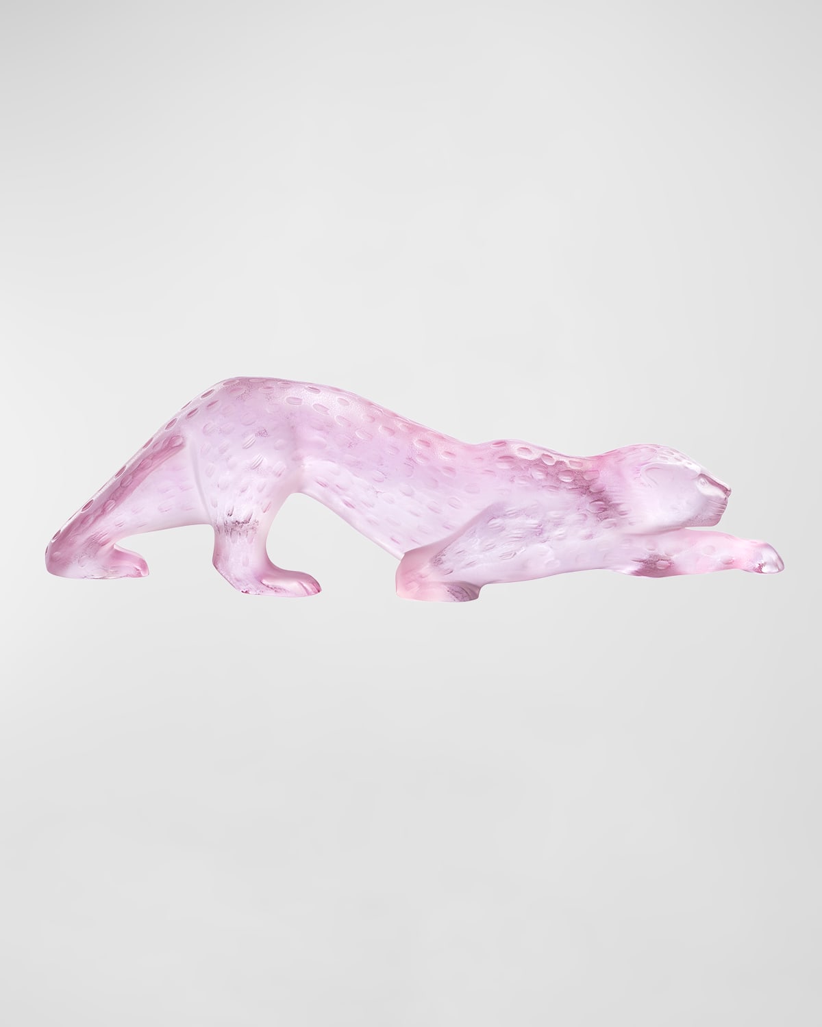 Lalique Zeila Pink Luster Panther Figure