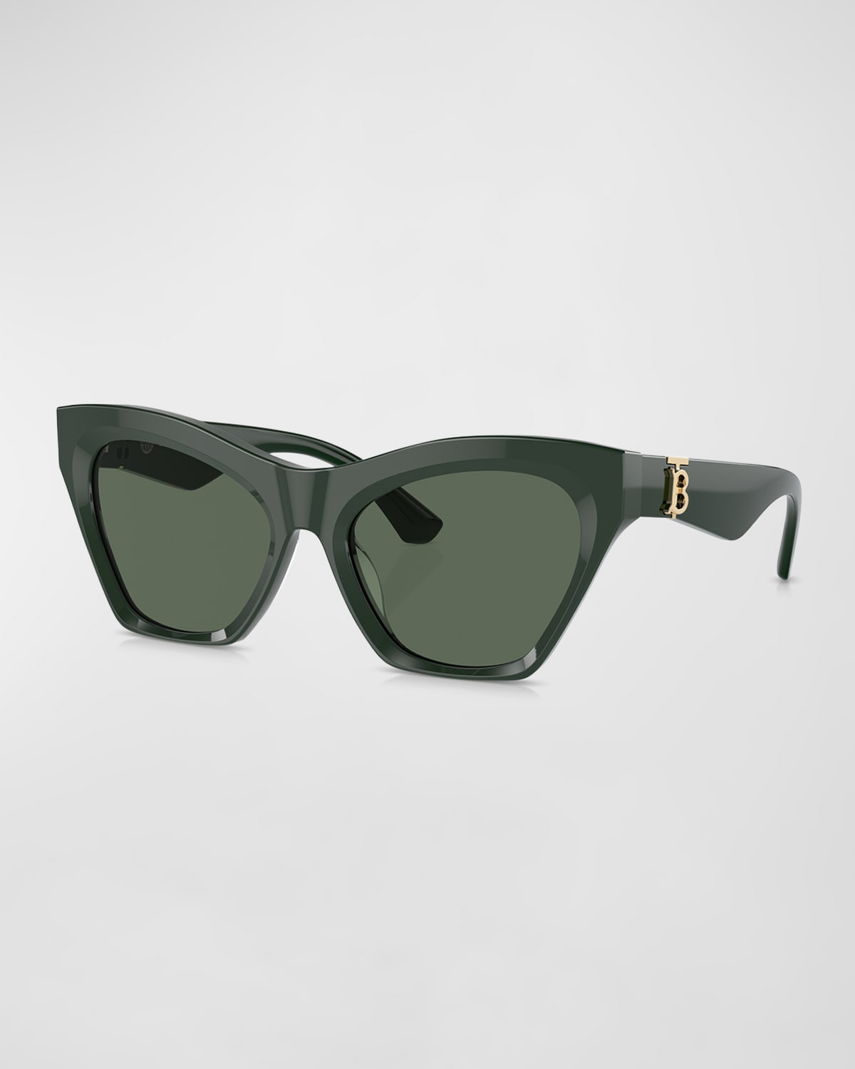 Burberry Tb Acetate & Plastic Cat-eye Sunglasses In Green