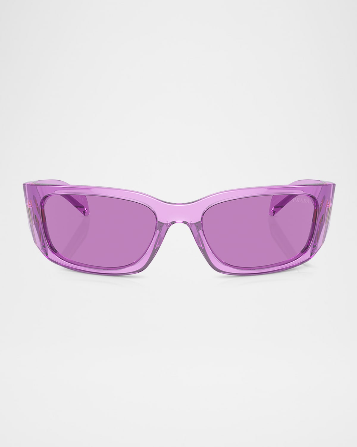 Prada Eyewear Butterfly Frame Sunglasses In Berry