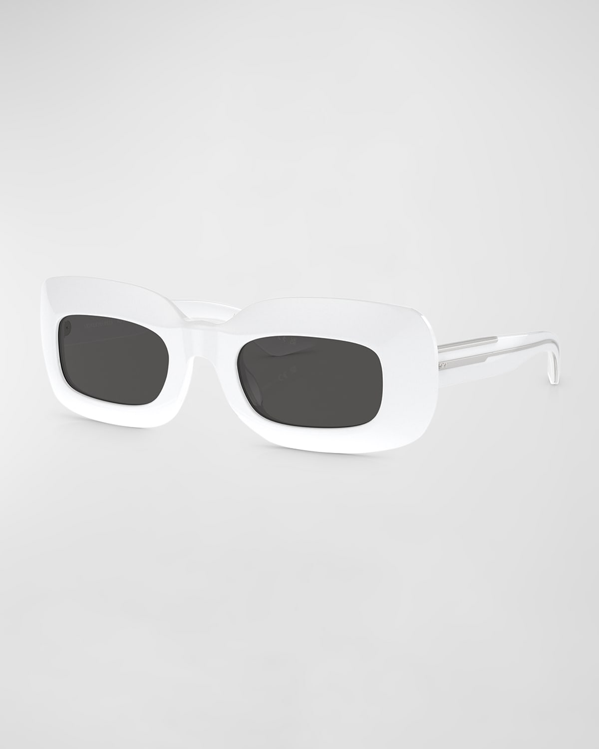 Beveled Acetate Rectangle Sunglasses