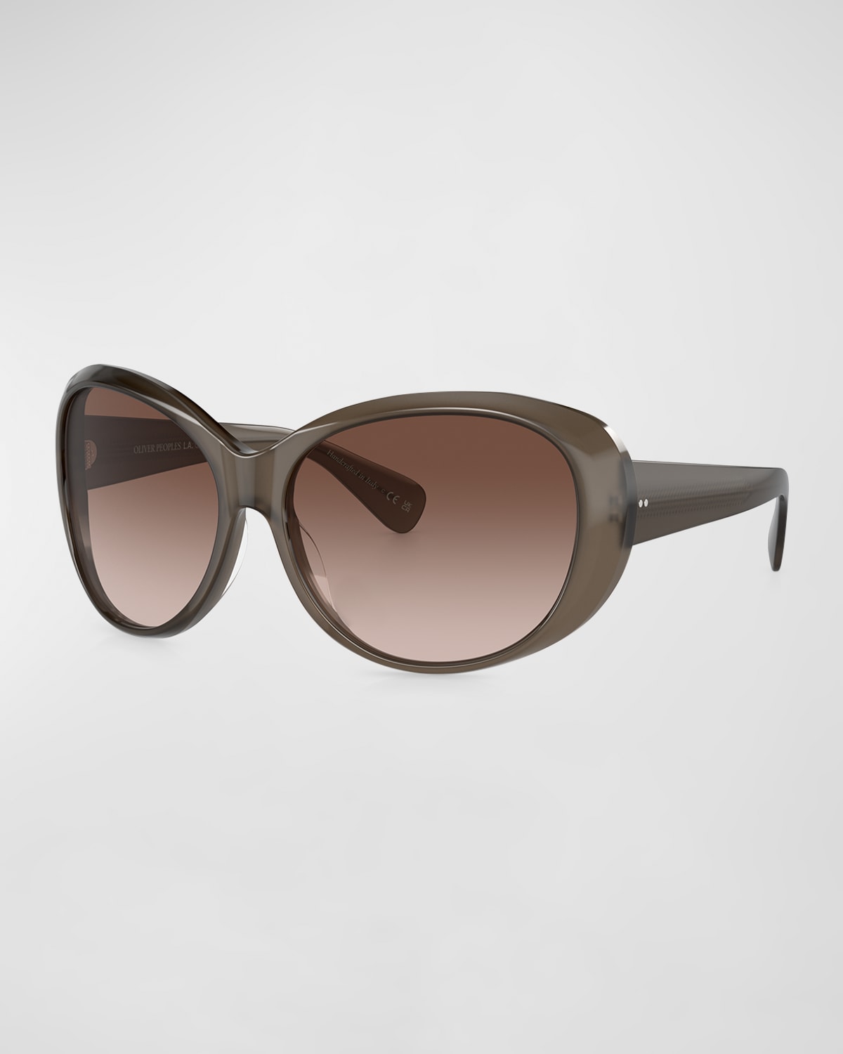 Oliver Peoples Maridan 62mm Oversize Round Sunglasses In Taupe