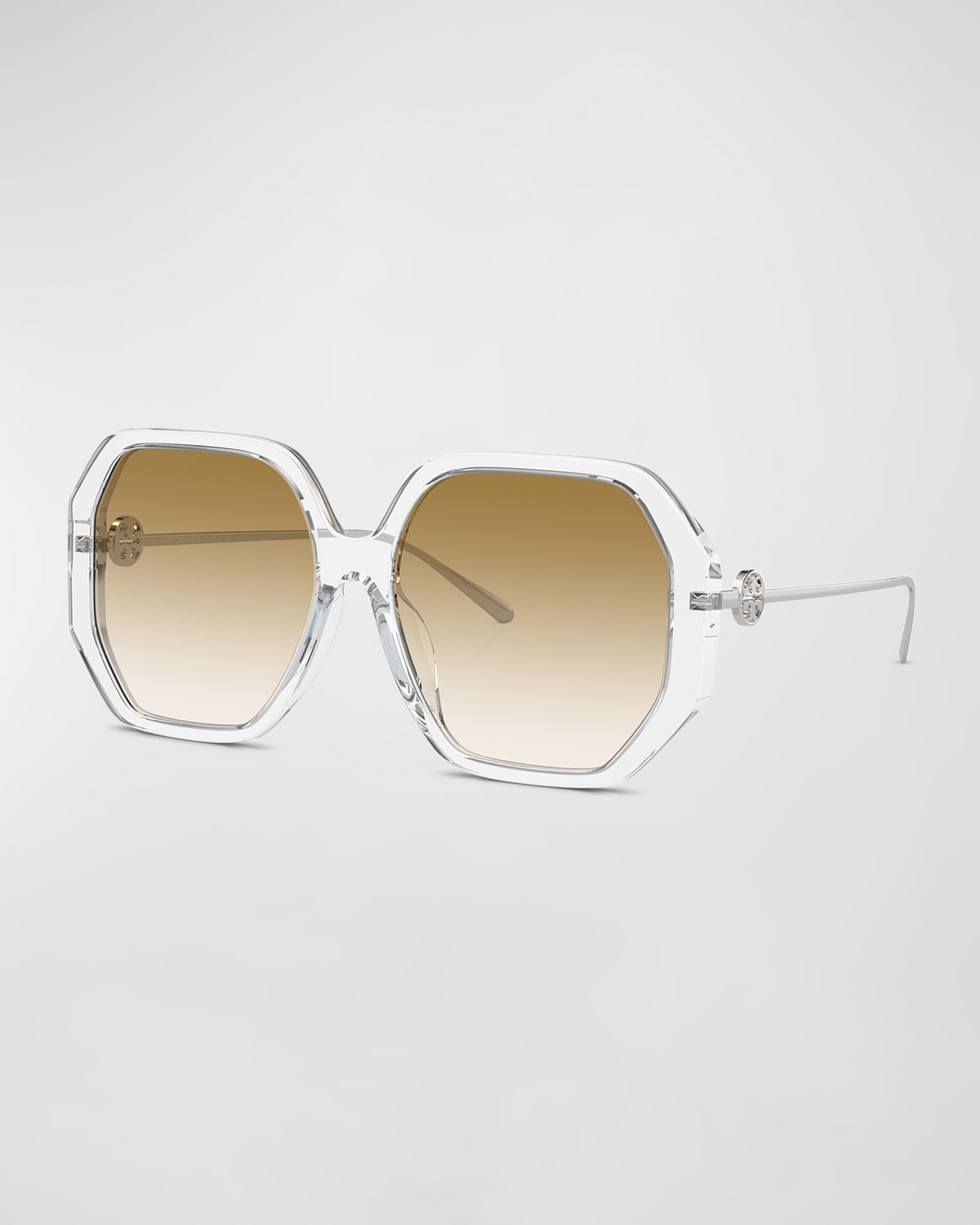 Gradient Acetate & Plastic Geometric Sunglasses