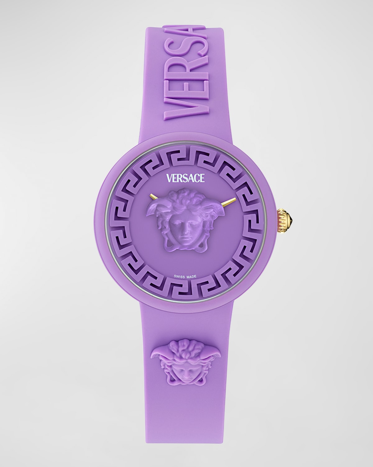 38mm Medusa Pop Watch with Silicone Strap and Matching Case, Purple