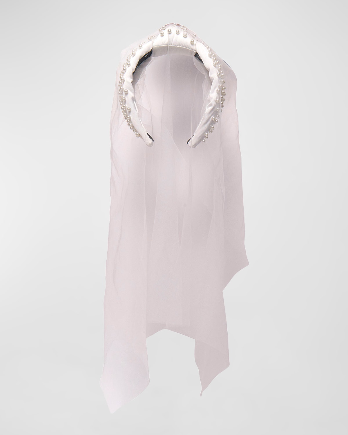 Pearly Veil Knotted Headband
