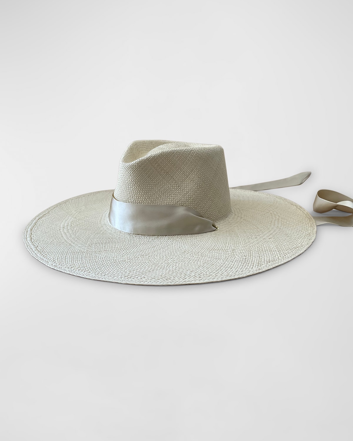 Helios Straw Fedora With Silk Scarf