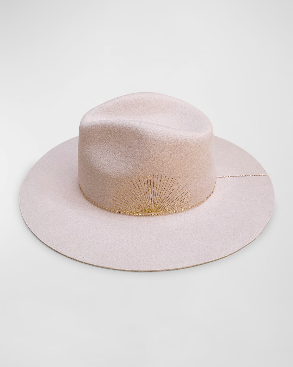 Basile Chained Merino Wool Fedora