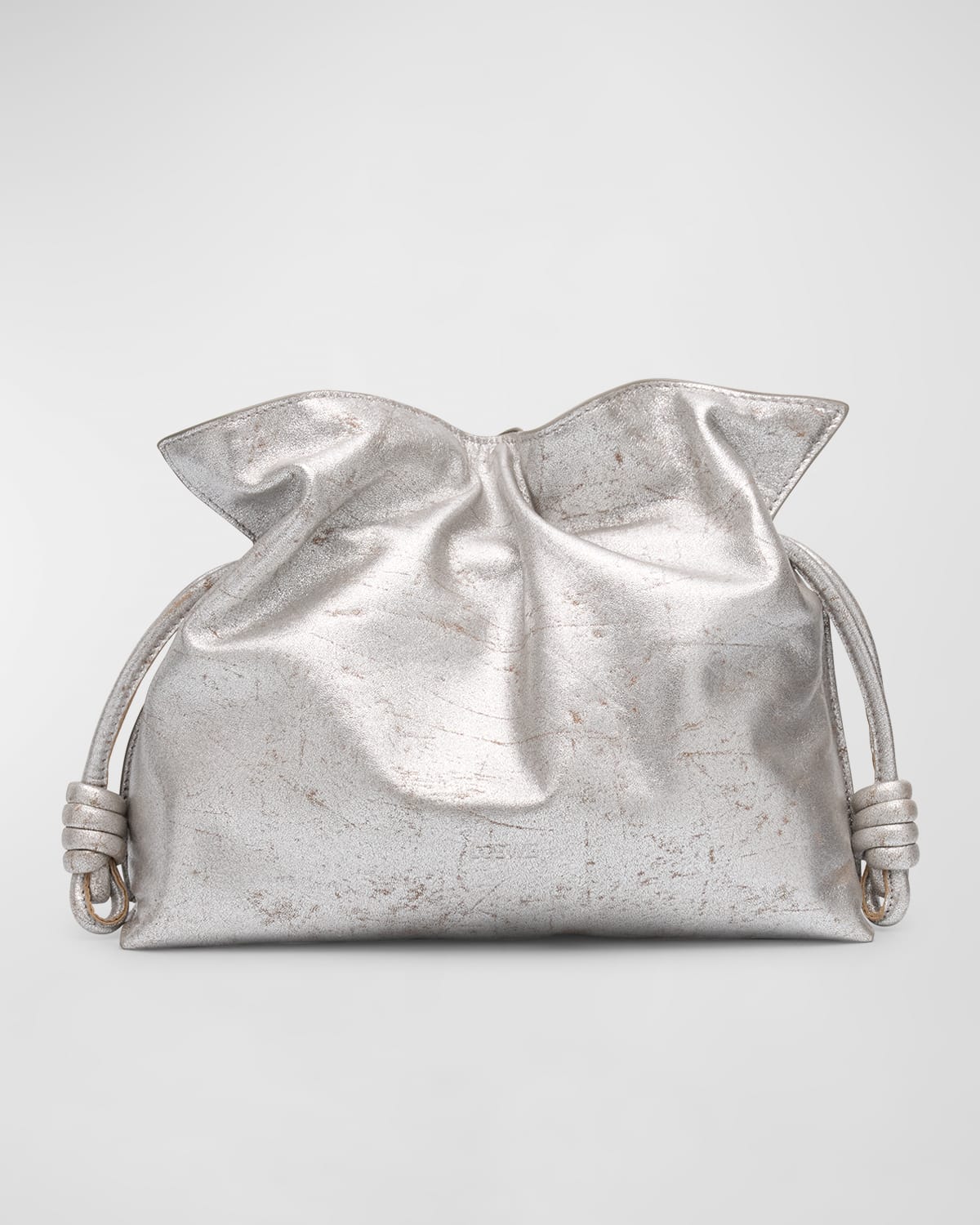 Flamenco Clutch Bag in Metallic Leather