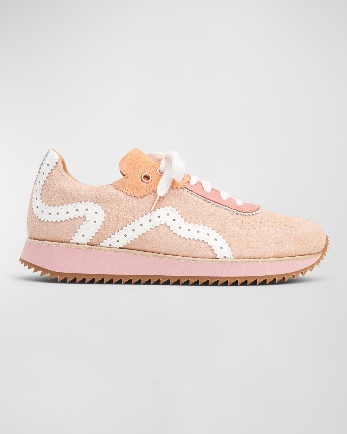 The Office Of Angela Scott The Remi Sneaker In Peachy Keen