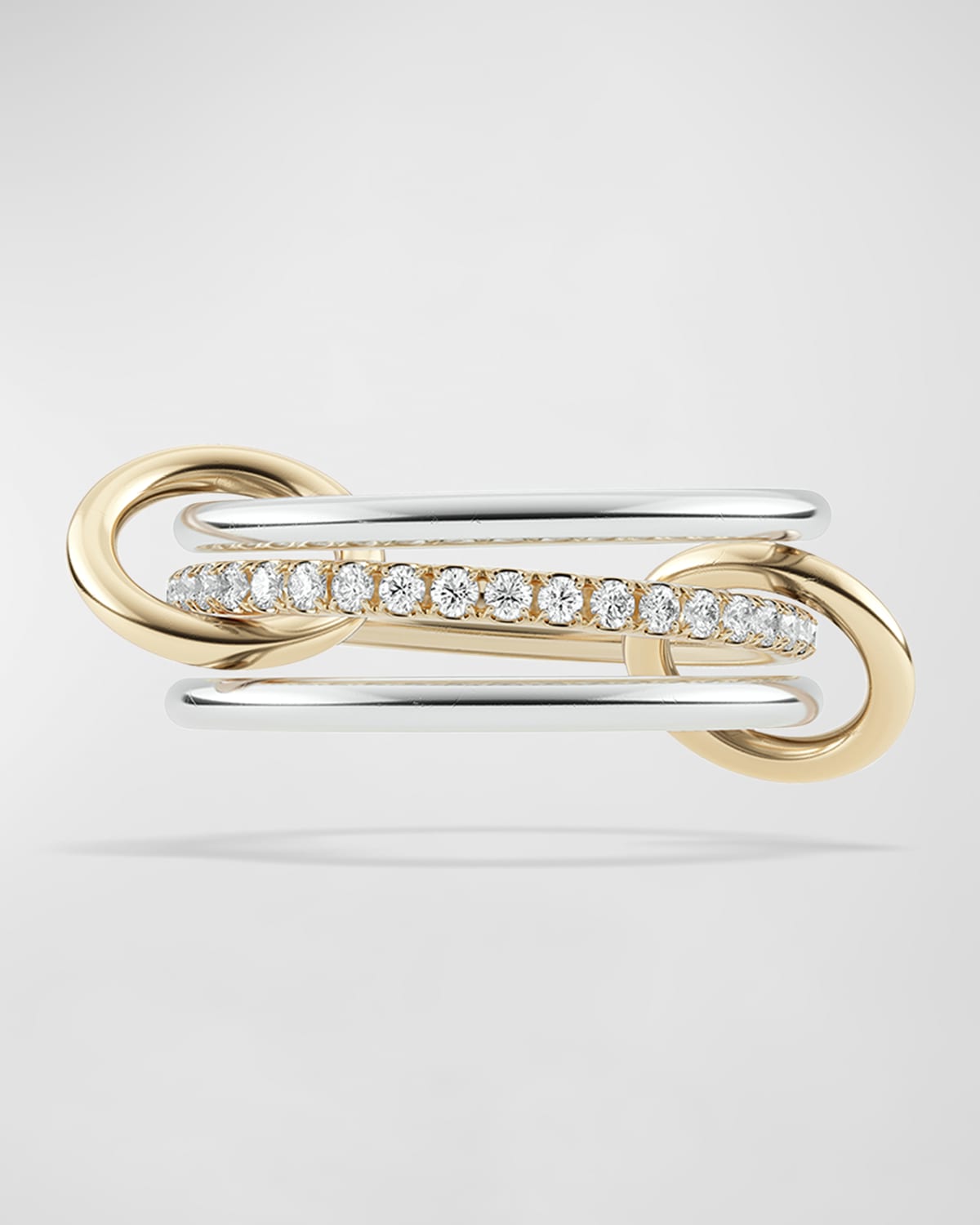 Sonny Two-Tone Ring with Diamonds
