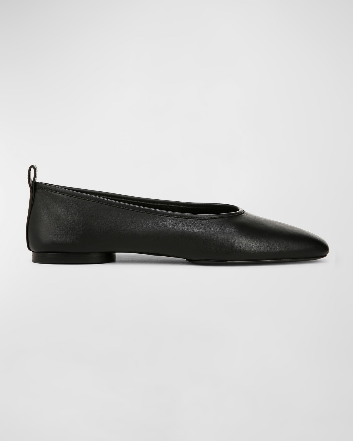 Vince Behati Womens Leather Slip On Flats Shoes In Black Leather