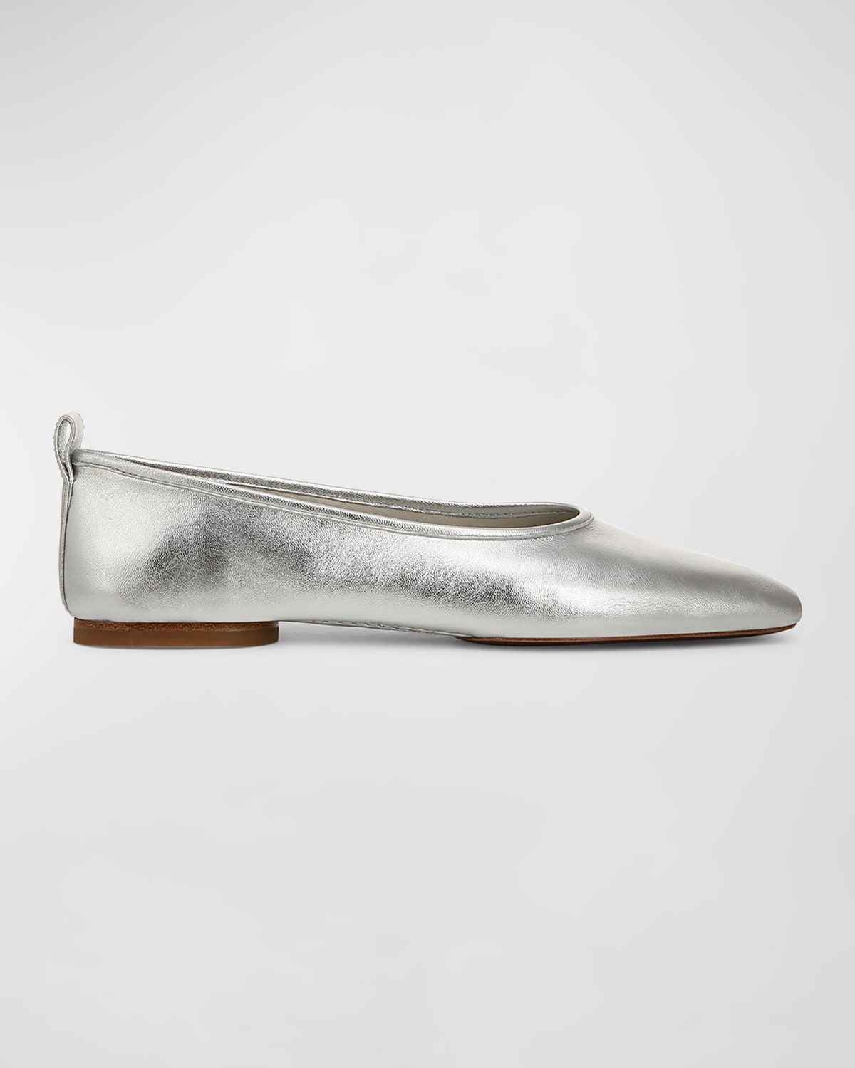 Vince Vivian Metallic Ballerina Flats