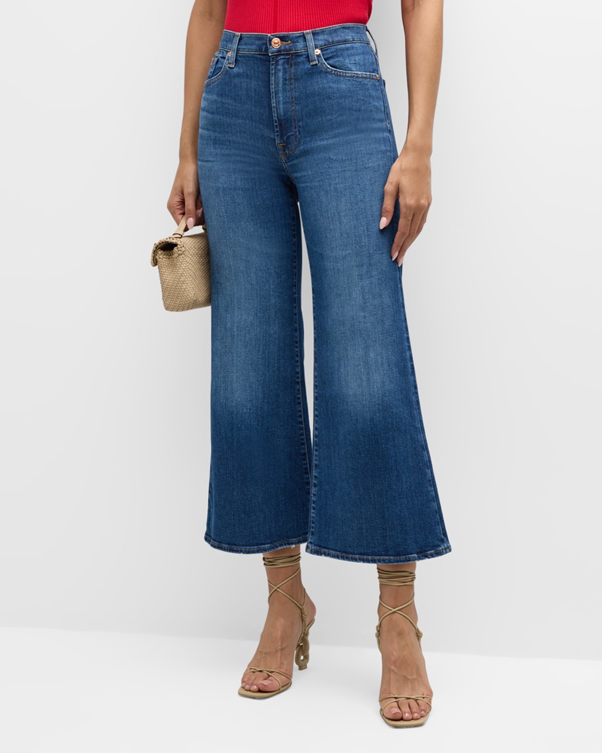 7 For All Mankind Jo Cropped Jeans In Sihighline