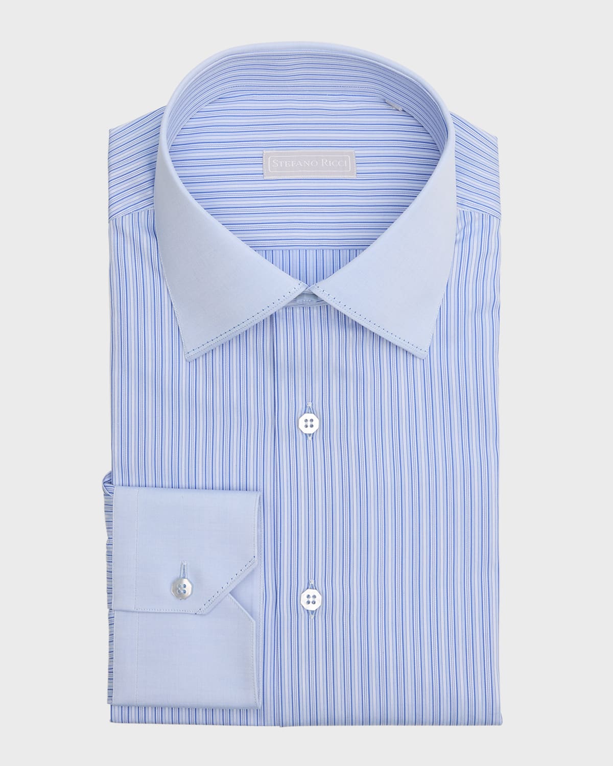 Men's Cotton Tonal Stripe Dress Shirt