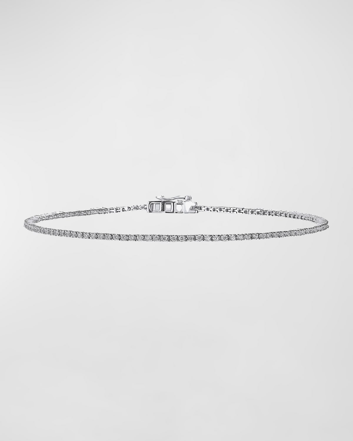 Shop Lana Skinny Diamond Tennis Bracelet, 7"l In White