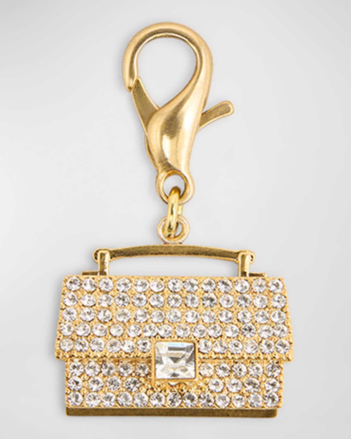 Golden Goose Crystal-embellished Venice-bag-charm Keyring In Gold