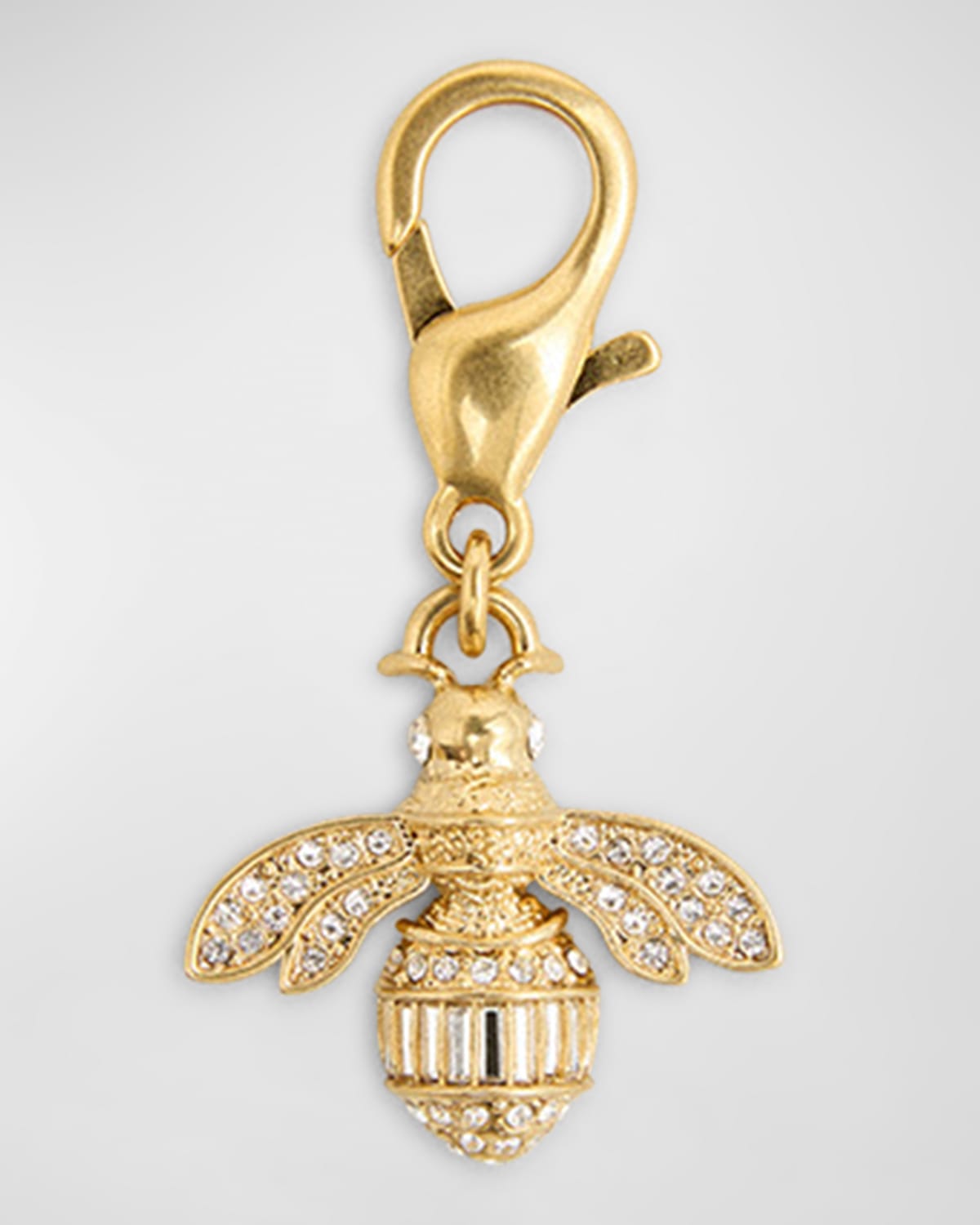 Golden Goose Crystal Bee Charm In Gold