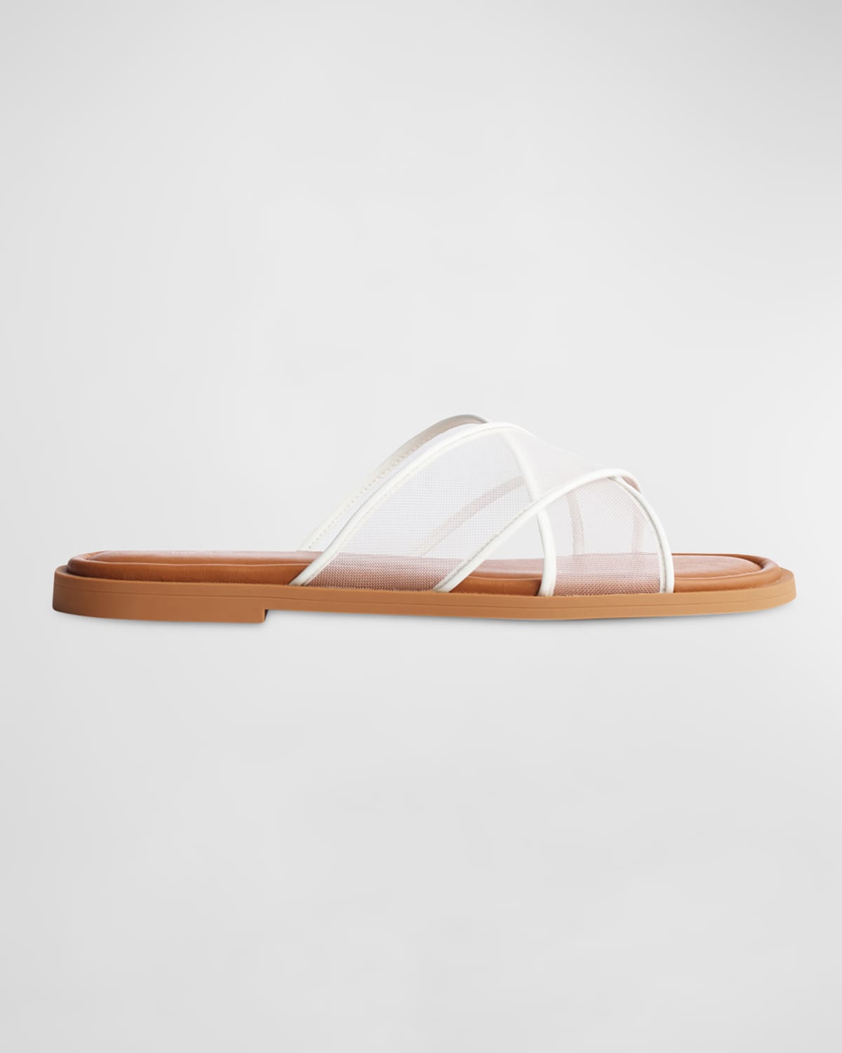 Geo Mesh Crisscross Slide Sandals