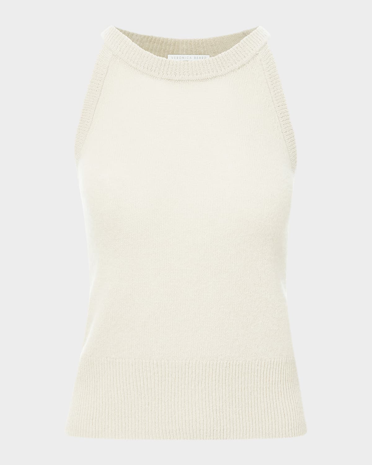 Veronica Beard Myrick Cashmere Tank Top In Ivory